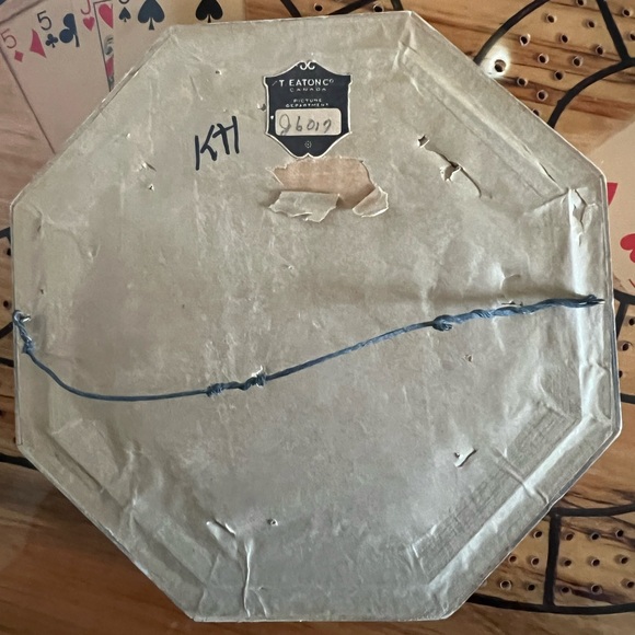 Antique needle work picture. T. Eaton and Co Canada picture department. - Picture 3 of 4